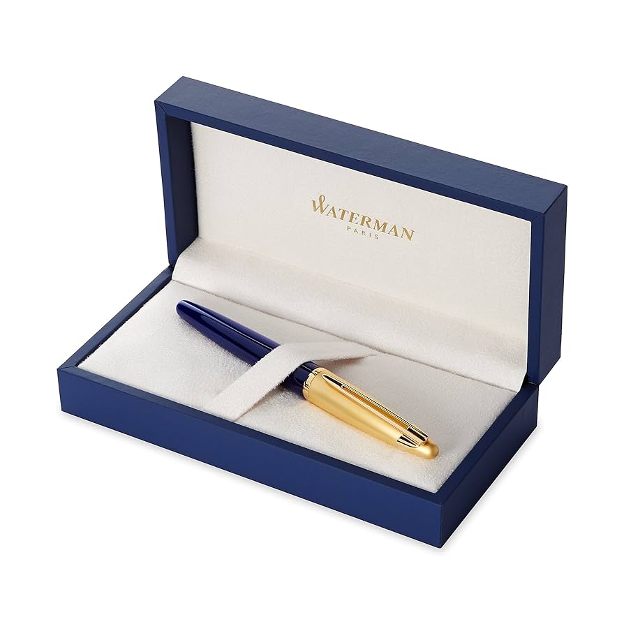 Waterman Edson Sapphire Blue Gold Trim (GT) Fountain Pen